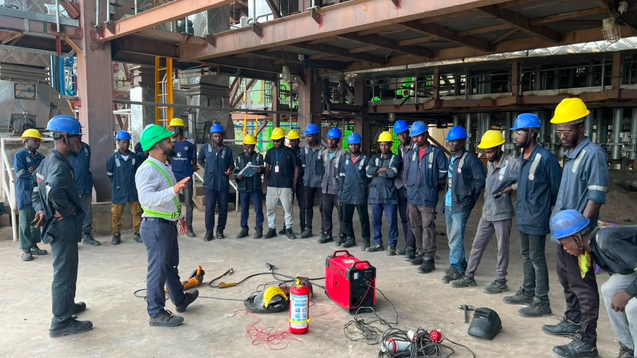 Janica trained manpower briefed on site